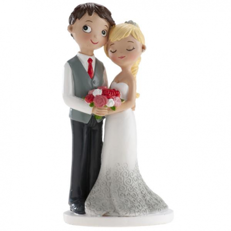 CAKE TOPPER COPPIA DI SPOSI \\"SERENITA'\\" 16cm