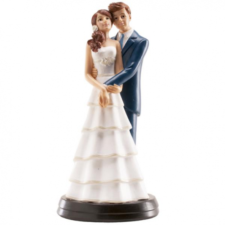 CAKE TOPPER SPOSI ROMANTICI \\"DOLCE ABBRACCIO\\" 18cm