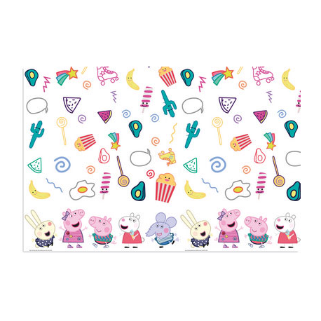 TOVAGLIA PLASTICA PEPPA PIG CM.120X180