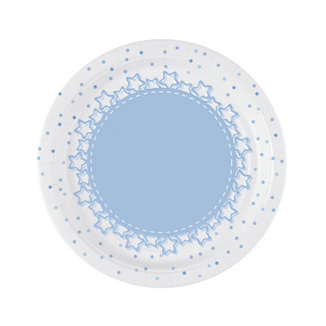 PIATTI STELLE AZZURRE 18cm - 8 Pz.