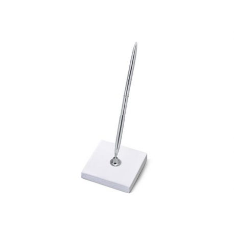 PENNA PER RICEVIMENTO NUZIALE ARGENTO 8x8x16,5cm