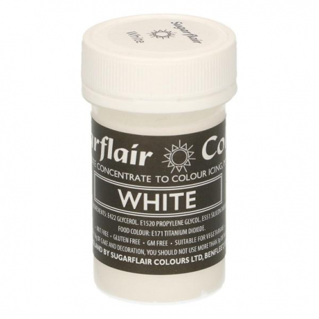 COLORANTE alimentare BIANCO IN PASTA 25g SUGARFLAIR