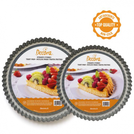 STAMPO FURBO PER CROSTATA ANTIADERENTE - Diametro 28cm h. 3cm