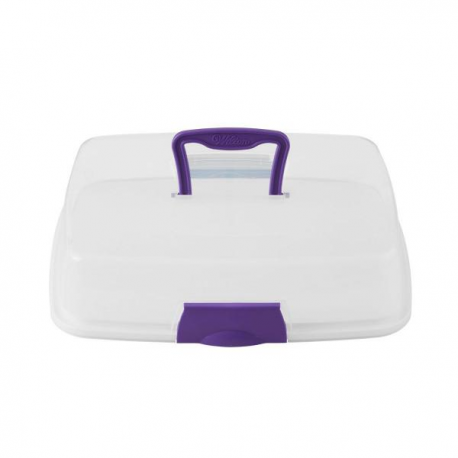 PORTA TORTA WILTON RETTANGOLARE CON BASE REVERSIBILE 43x32 cm