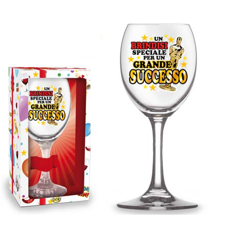 CALICE \\"GRANDE SUCCESSO\\" h.19 cm CON SCATOLA REGALO
