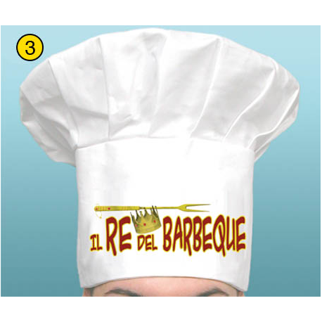 CAPPELLO CUOCO IN TESSUTO \\"RE DEL BARBEQUE\\"