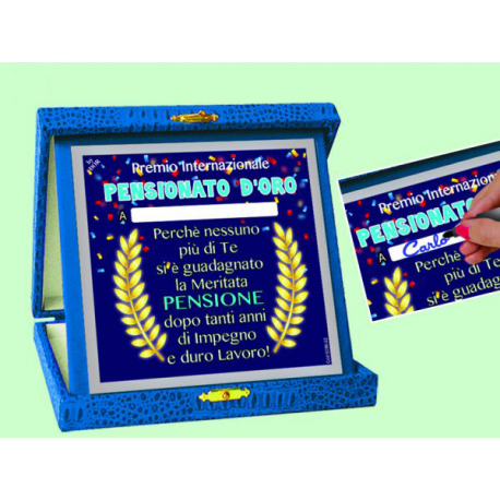 TARGA 1° PREMIO PENSIONATO DA PERSONALIZZARE