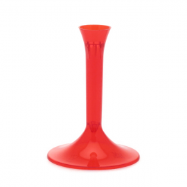GAMBI PER FLUTE/CALICI/COPPE ROSSO TRASPARENTE PZ.20