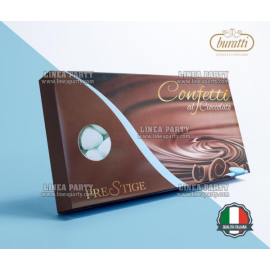 CONFETTI AL CIOCCOLATO FORMA CUORE AZZURRI KG.1 - Prestige