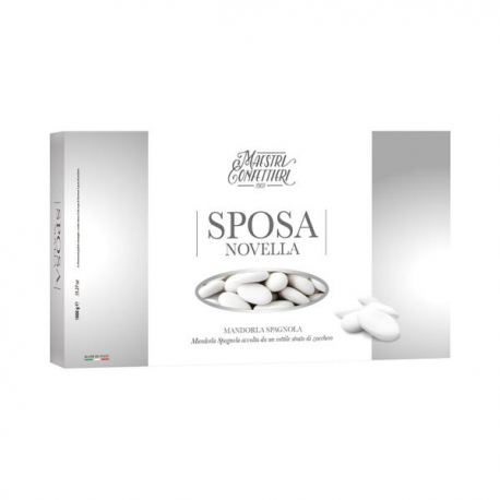 CONFETTI ALLA MANDORLA SPOSA NOVELLA BIANCHI KG.1 - Maxtris