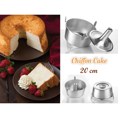 FORMA CHIFFON CAKE (Angel food cake) PICCOLA cm 20x11,5 h - Alluminio