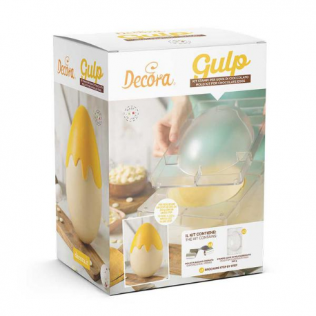 KIT STAMPI PER UOVA DI CIOCCOLATO \\"GULP\\" - in policarbonato