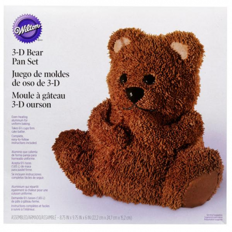 STAMPO IN ALLUMINIO 3D ORSETTO WILTON 20/25 cm