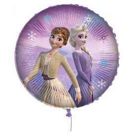 PALLONCINO FROZEN II \\"ELSA & ANNA\\" TONDO FOIL STANDARD ø 45cm