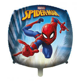 PALLONCINO SPIDER-MAN QUADRATO FOIL STANDARD ø 45cm