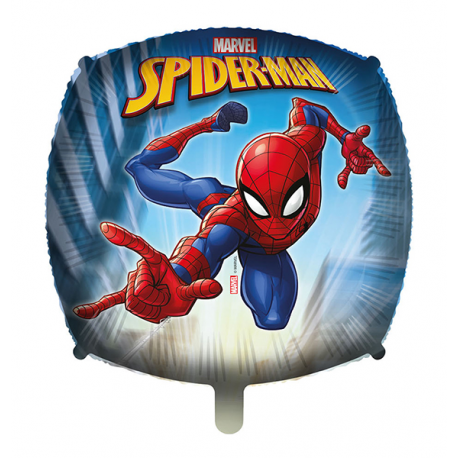 PALLONCINO SPIDER-MAN QUADRATO FOIL STANDARD ø 45cm