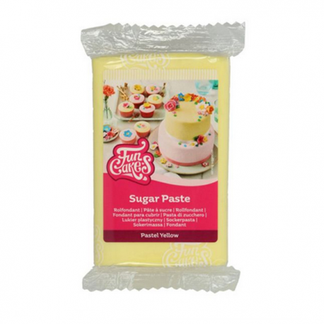 PASTA DI ZUCCHERO FunCakes GIALLO PASTELLO 250gr