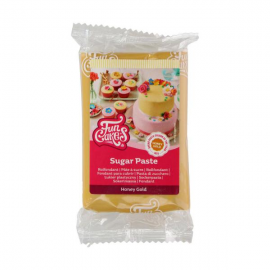 PASTA DI ZUCCHERO FunCakes ORO MIELE 250gr