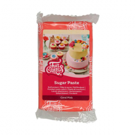 PASTA DI ZUCCHERO FunCakes ROSA CORALLO 250gr