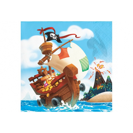 TOVAGLIOLINI PIRATI 25x25cm - 16 Pz.