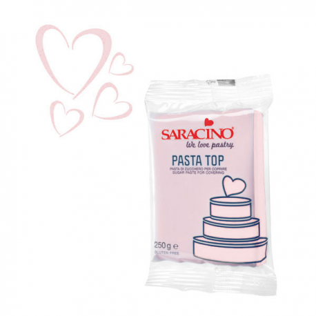 PASTA DI ZUCCHERO Saracino TOP ROSA BABY - Da copertura - 250g