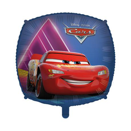 PALLONCINO CARS QUADRATO FOIL STANDARD ø 45cm