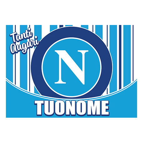 Cialda personalizzata NAPOLI rettangolare (stampa su fibra alimentare)