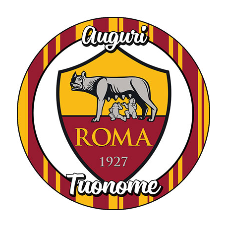 Cialda personalizzata ROMA tonda (stampa su fibra alimentare)