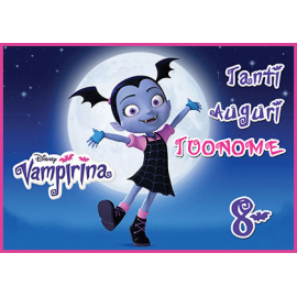 Cialda personalizzata Vampirina rettangolare (stampa su fibra alimentare)