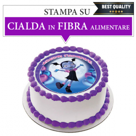 Cialda personalizzata Vampirina tonda (stampa su fibra alimentare)