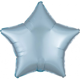 PALLONCINO MYLAR FOIL STELLA - AZZURRA SATINATA 46cm