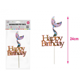 CAKE TOPPER HAPPY BIRTHDAY \\"SIRENA\\"