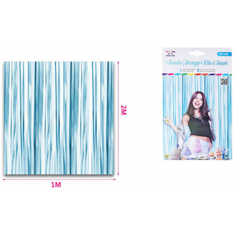 TENDA DECORATIVA AZZURRA h.2 mt x 1 mt