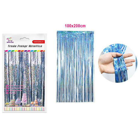 TENDA DECORATIVA AZZURRO METAL h.2 mt x 1 mt