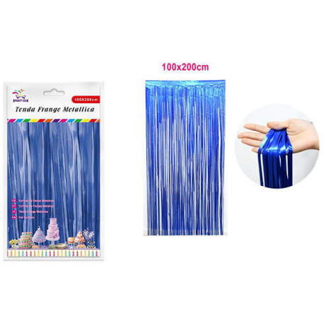 TENDA DECORATIVA BLU GLITTER h.2 mt x 1 mt