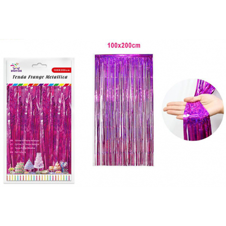 TENDA DECORATIVA FUXIA METAL h.2 mt x 1 mt