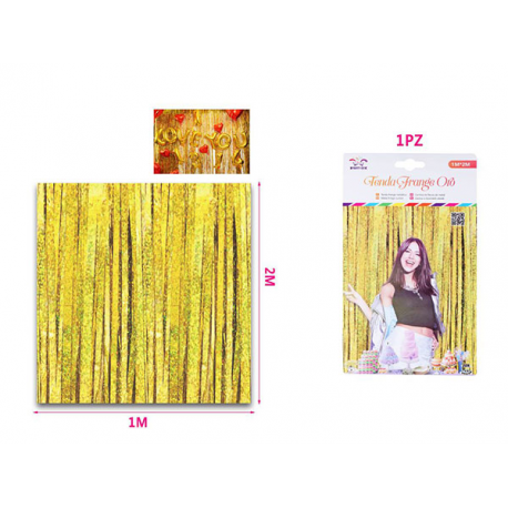 TENDA DECORATIVA ORO GLITTER h.2 mt x 1 mt