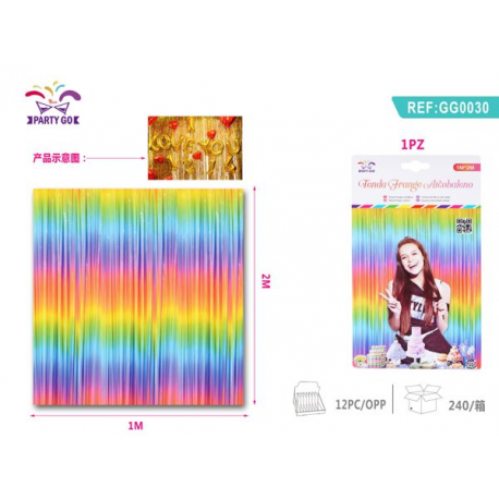TENDA DECORATIVA RAINBOW PASTELLO h.2 mt x 1 mt