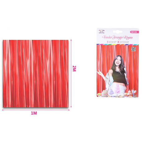 TENDA DECORATIVA ROSSA h.2 mt x 1 mt