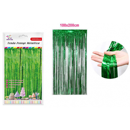 TENDA DECORATIVA VERDE METAL h.2 mt x 1 mt