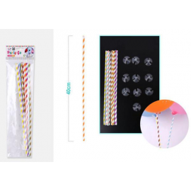 ASTINE PER PALLONCINI COLORATE 40cm - 10 PZ.