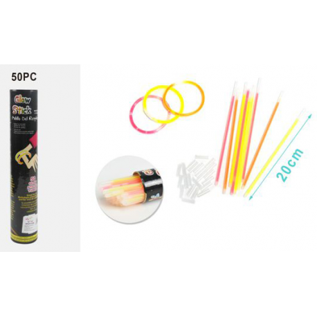 BRACCIALETTI LUMINOSI STARLIGHT 3 COLORI ASSORTITI - 50 Pz.