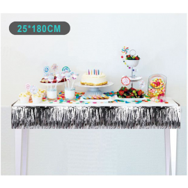 GIROTAVOLA CORTO ARGENTO 180 cm x h.25 cm