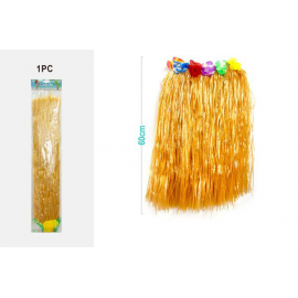 GONNA HAWAIANA LUNGA CON FIORI 60cm