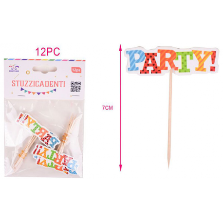 STUZZICADENTI PARTY 12 Pz.