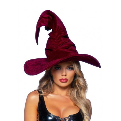 CAPPELLO STREGA \\"VELVET\\" BORDEAUX - Leg Avenue