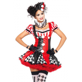 COSTUME \\"HARLEY QUINN CLOWN\\" - Leg Avenue (taglia S)
