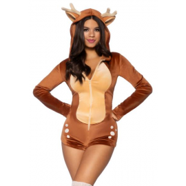 COSTUME CERBIATTO "VELVET FAWN ROMPER" - Leg Avenue (taglia S)
