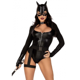 COSTUME GATTA SEXY \\"FIERCE FELINE\\" - Leg Avenue (taglia S)