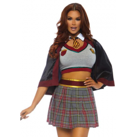 COSTUME HARRYPOTTER SEXY \\"SPELLBINDING SCHOOL GIRL\\" - Leg Avenue (taglia S)